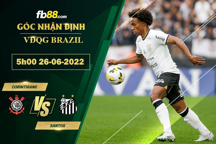 Fb88 soi kèo trận đấu Corinthians vs Santos