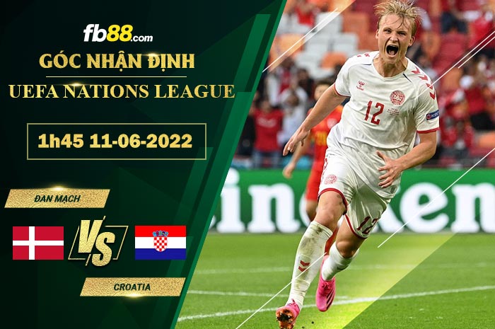 Fb88 soi kèo trận đấu Đan Mạch vs Croatia