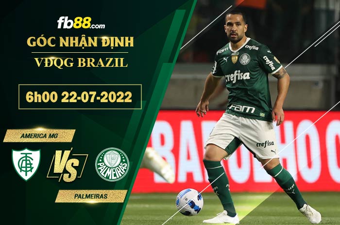 Fb88 soi kèo trận đấu America MG vs Palmeiras