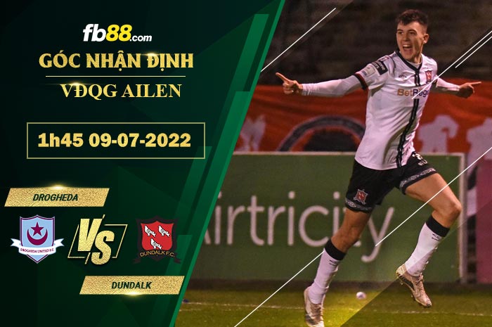 Fb88 soi kèo trận đấu Drogheda vs Dundalk