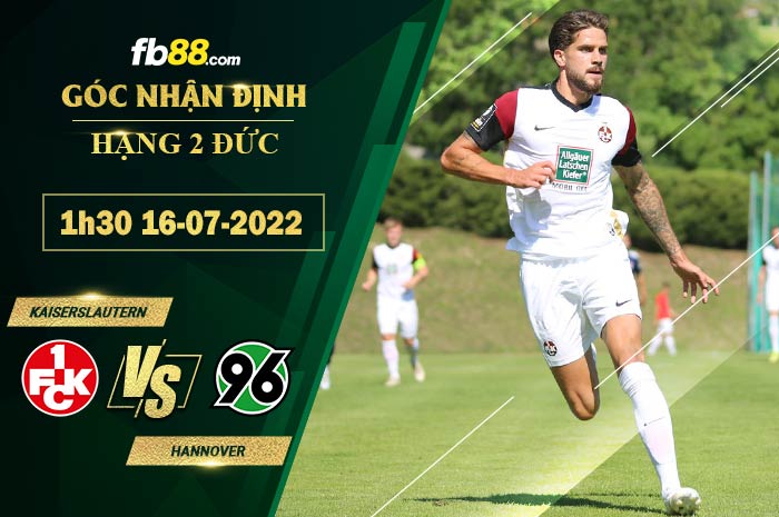 Fb88 soi kèo trận đấu Kaiserslautern vs Hannover