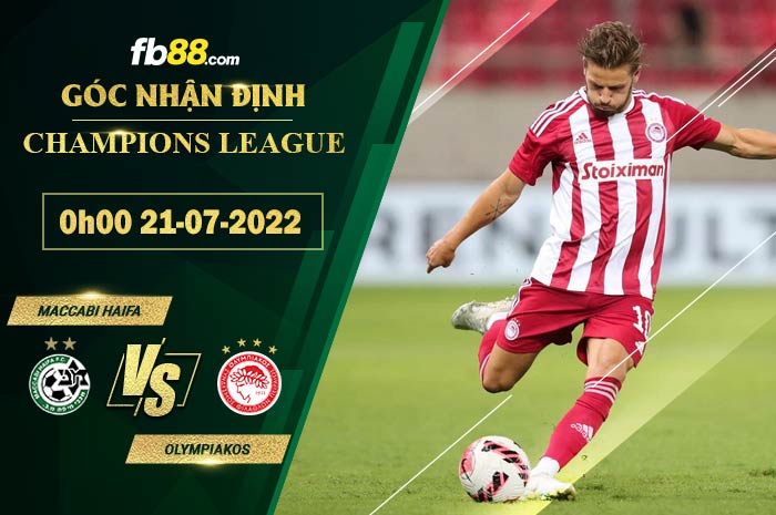 Fb88 soi kèo trận đấu Maccabi Haifa vs Olympiakos