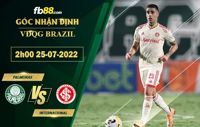 Fb88 soi kèo trận đấu Palmeiras vs Internacional