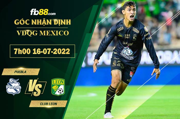 Fb88 soi kèo trận đấu Puebla vs Club Leon