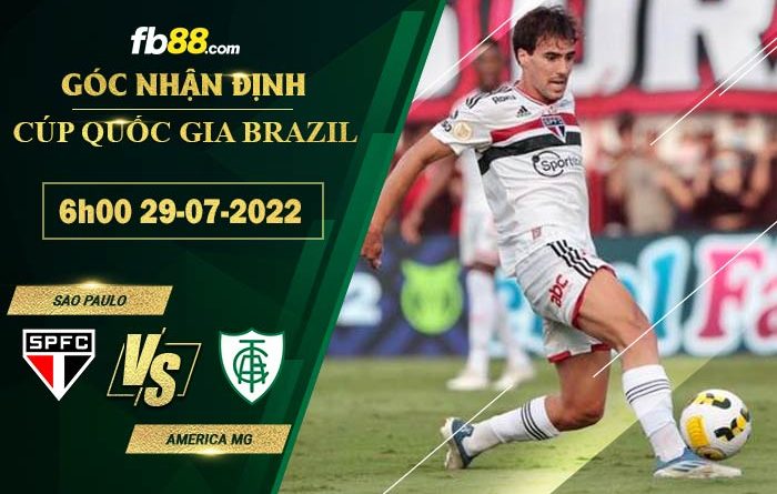 Fb88 soi kèo trận đấu Sao Paulo vs America MG