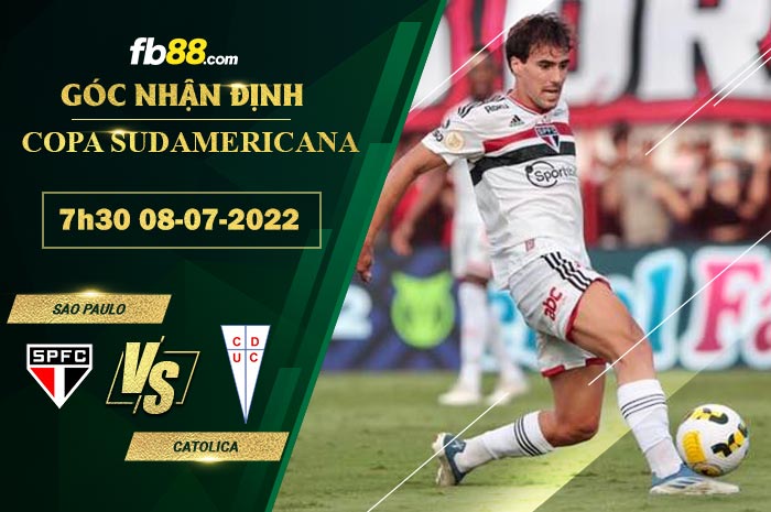 Fb88 soi kèo trận đấu Sao Paulo vs Catolica