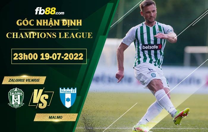 Fb88 soi kèo trận đấu Zalgiris Vilnius vs Malmo