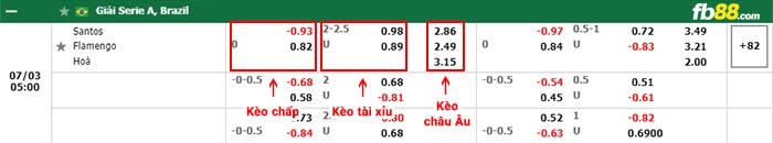 fb88 tỷ lệ kèo chấp Santos vs Flamengo