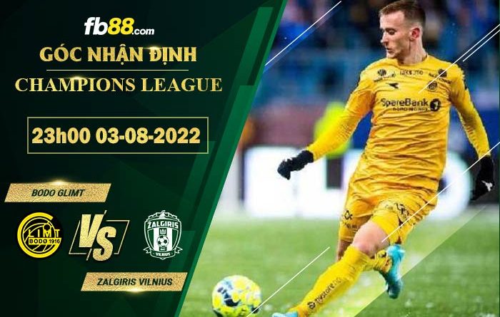 Fb88 soi kèo trận đấu Bodo Glimt vs Zalgiris Vilnius