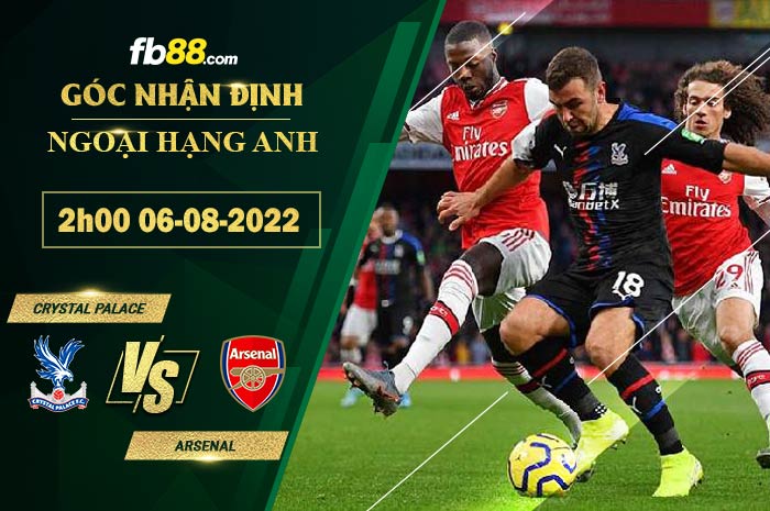 Fb88 soi kèo trận đấu Crystal Palace vs Arsenal