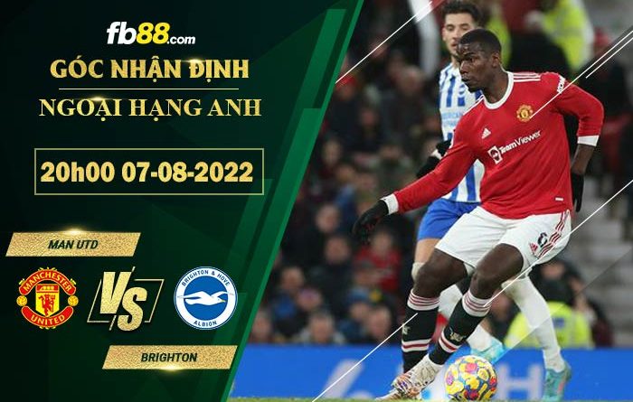 Fb88 soi kèo trận đấu Man Utd vs Brighton