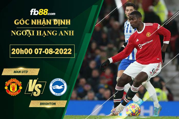 Fb88 soi kèo trận đấu Man Utd vs Brighton