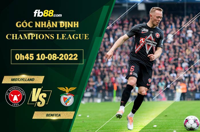 Fb88 soi kèo trận đấu Midtjylland vs Benfica