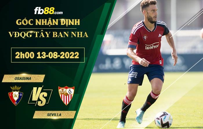 Fb88 soi kèo trận đấu Osasuna vs Sevilla