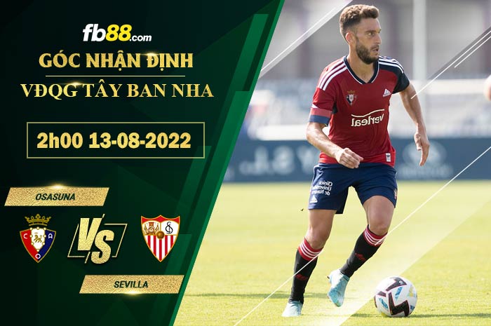 Fb88 soi kèo trận đấu Osasuna vs Sevilla