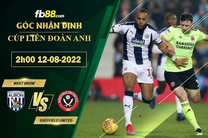 Fb88 soi kèo trận đấu West Brom vs Sheffield United