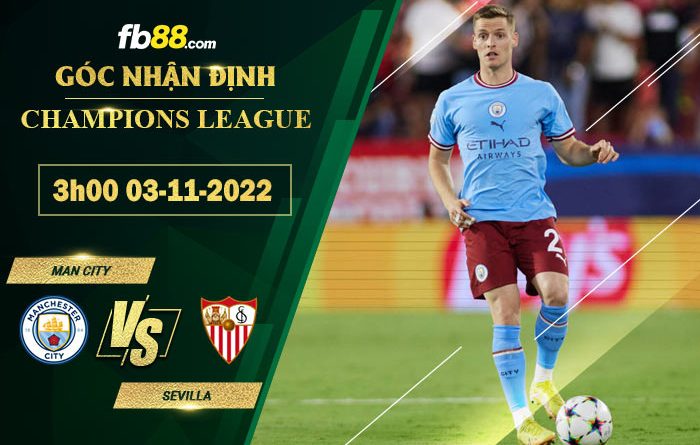 Fb88 soi kèo trận đấu Man City vs Sevilla